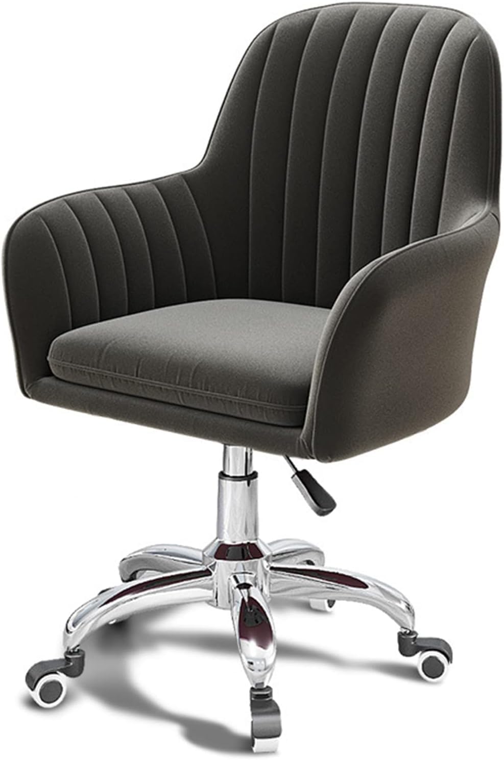 Chaise de bureau à domicile confortable réglable hauteur velours pivotante