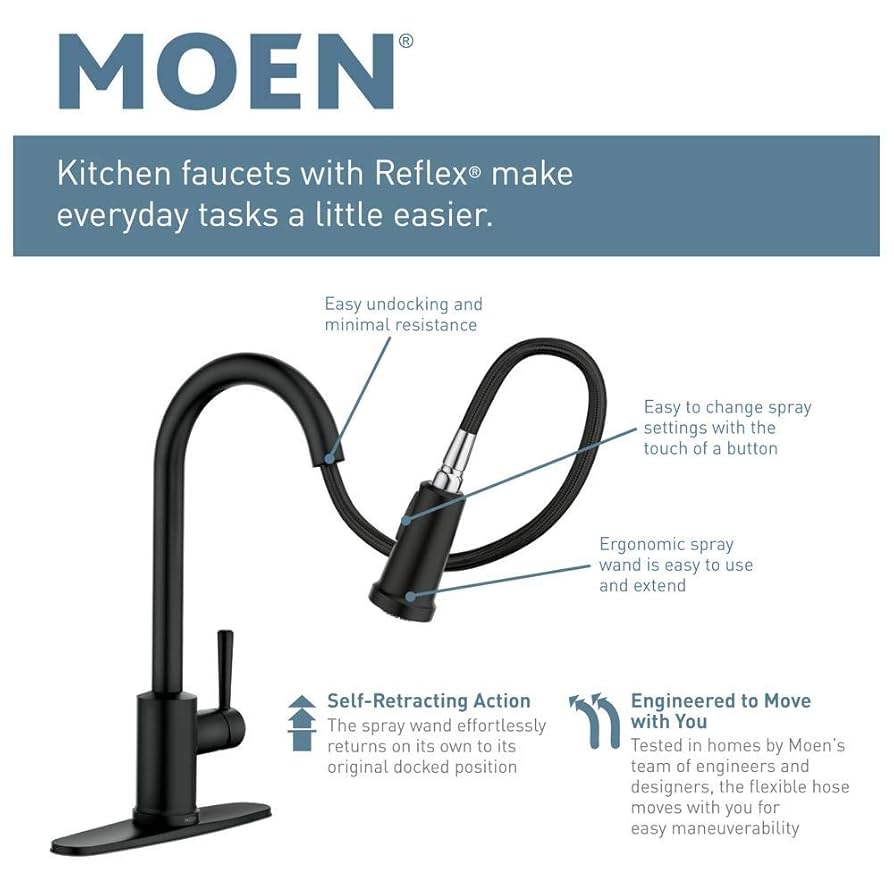 もね Moen Fieldstone 87808SRS Kitchen Faucet w Soap Dispenser