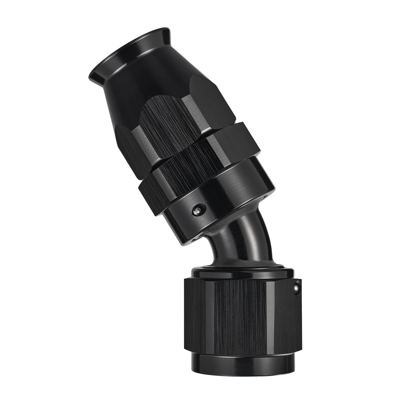 EVIL ENERGY 8AN PTFE Fitting Hose End Fitting 30 Degree Black for PTFE Hose Only