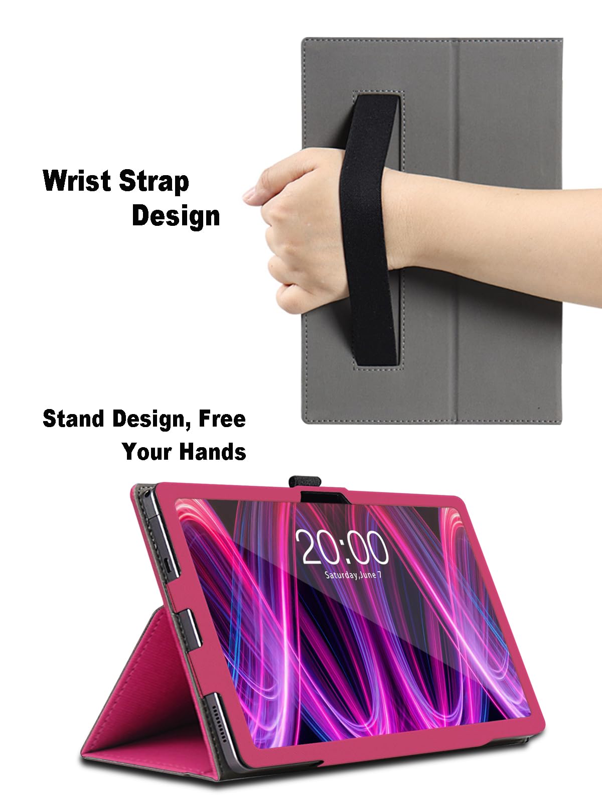 Custodia In Pelle PU Per Tablet Teclast T60Pro 12 Pollici - Con Supporto E Magnete, Copertura Protettiva