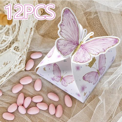 Boîtes à dragées papillon rose : sublimez vos tables de mariage et baptême - 7