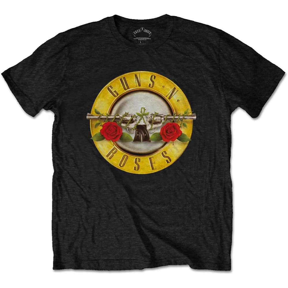 Paradiso Clothing Unisex Black Guns N Roses Classic Band Logo T Shirt - Xxxxl