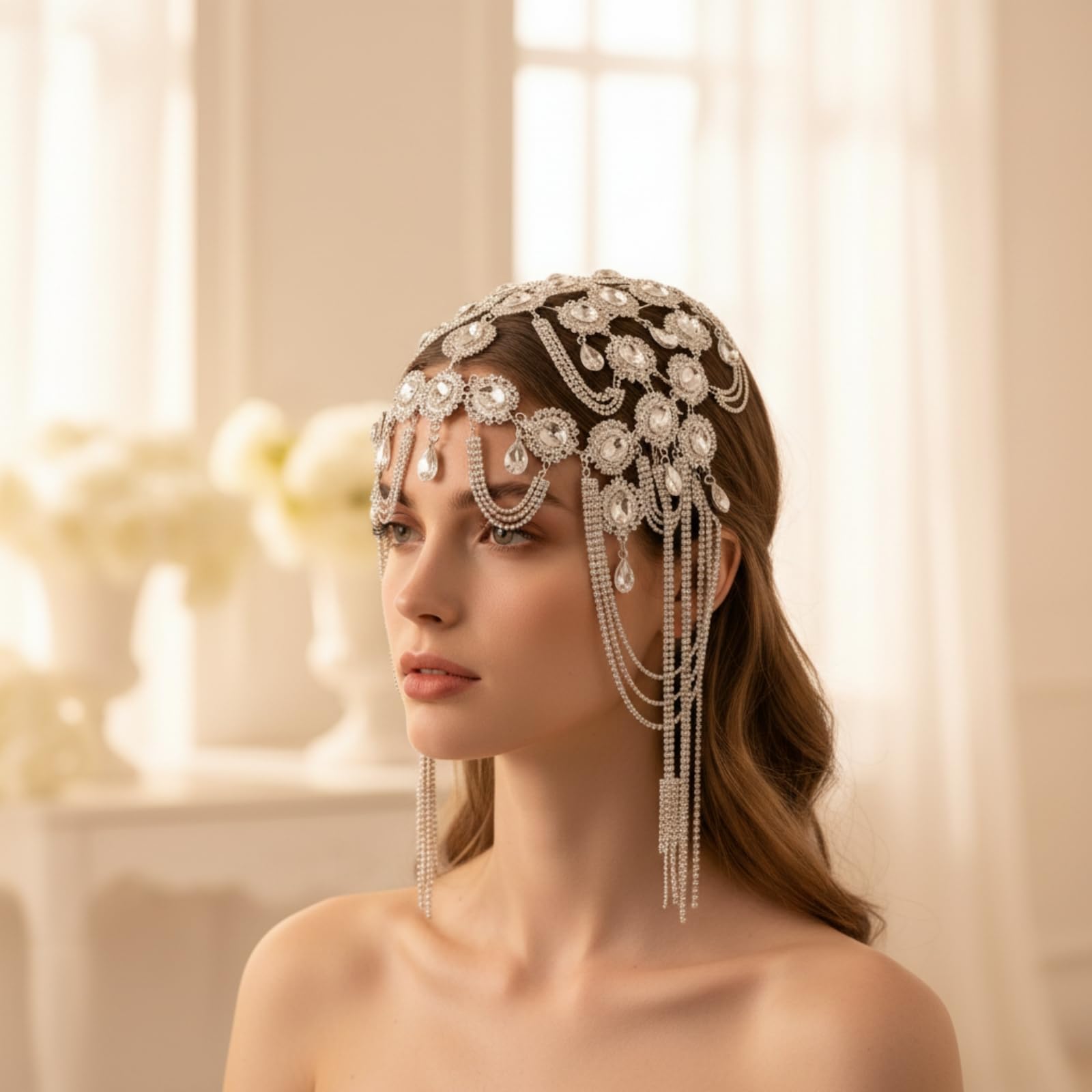 da Sposa con Cristallo Scintillante Copricapo con Cristallo Delicato Tiara per Danze