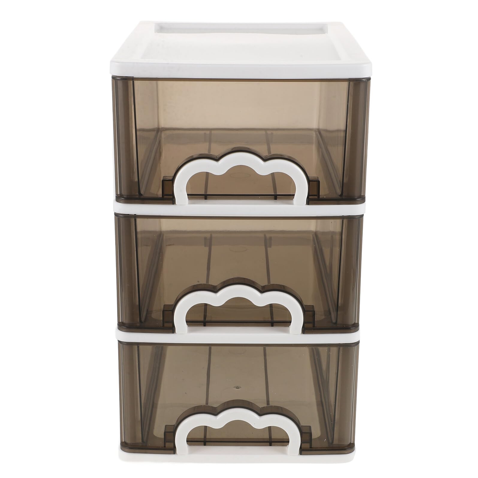 Organizer Per Cassetti in Plastica Trasparente Multiuso Cassetti Impilabili, Contenitore Compatto Da Scrivania Per Trucco, Cancelleria e Piccoli Accessori, Salvaspazio Per Ufficio e Casa