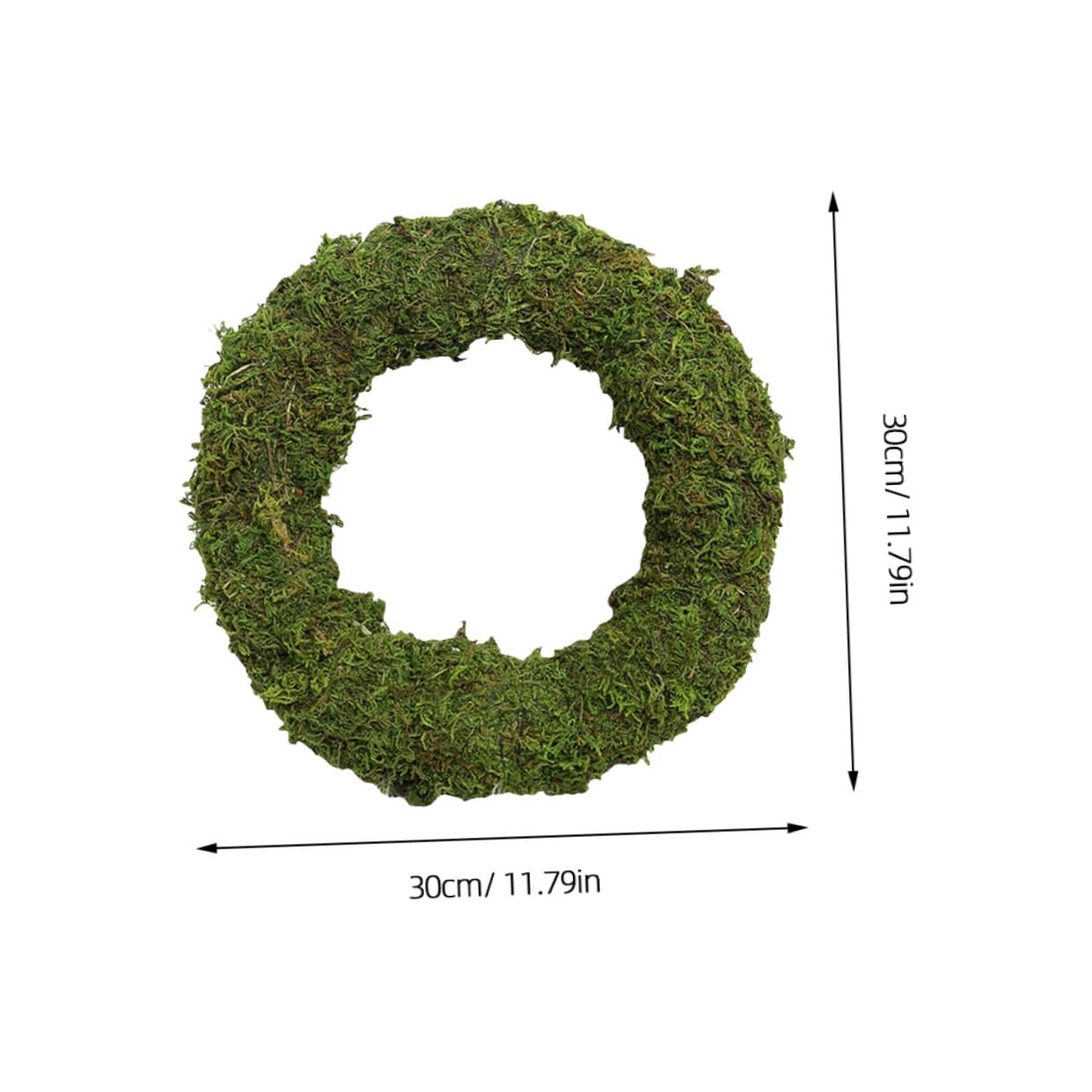 Selbstgemacht Mooskranzring Rattan Selbstgemacht Kranzrahmen 30cm Pflanzenring Für Weihnachts Und Feiertagsdeko