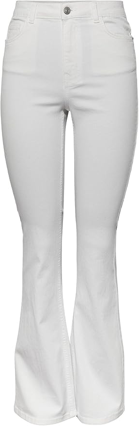 PIECES Female Flared Jeans PCPEGGY HW, zwart, XL