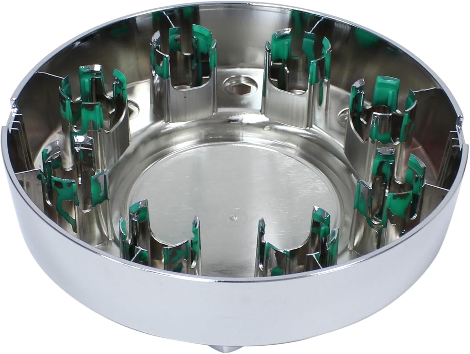 MOTOKU Front Dually Wheel Center Hub Cap Alloy Chrome for Ram 3500 2011-2018