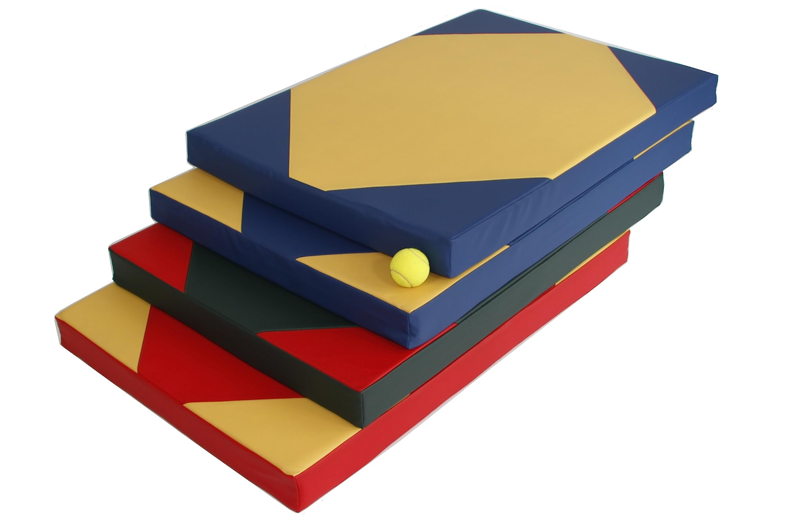 NIROSPORT colchoneta deportiva 100 x 70 x 8 cm Rojo/Amarillo