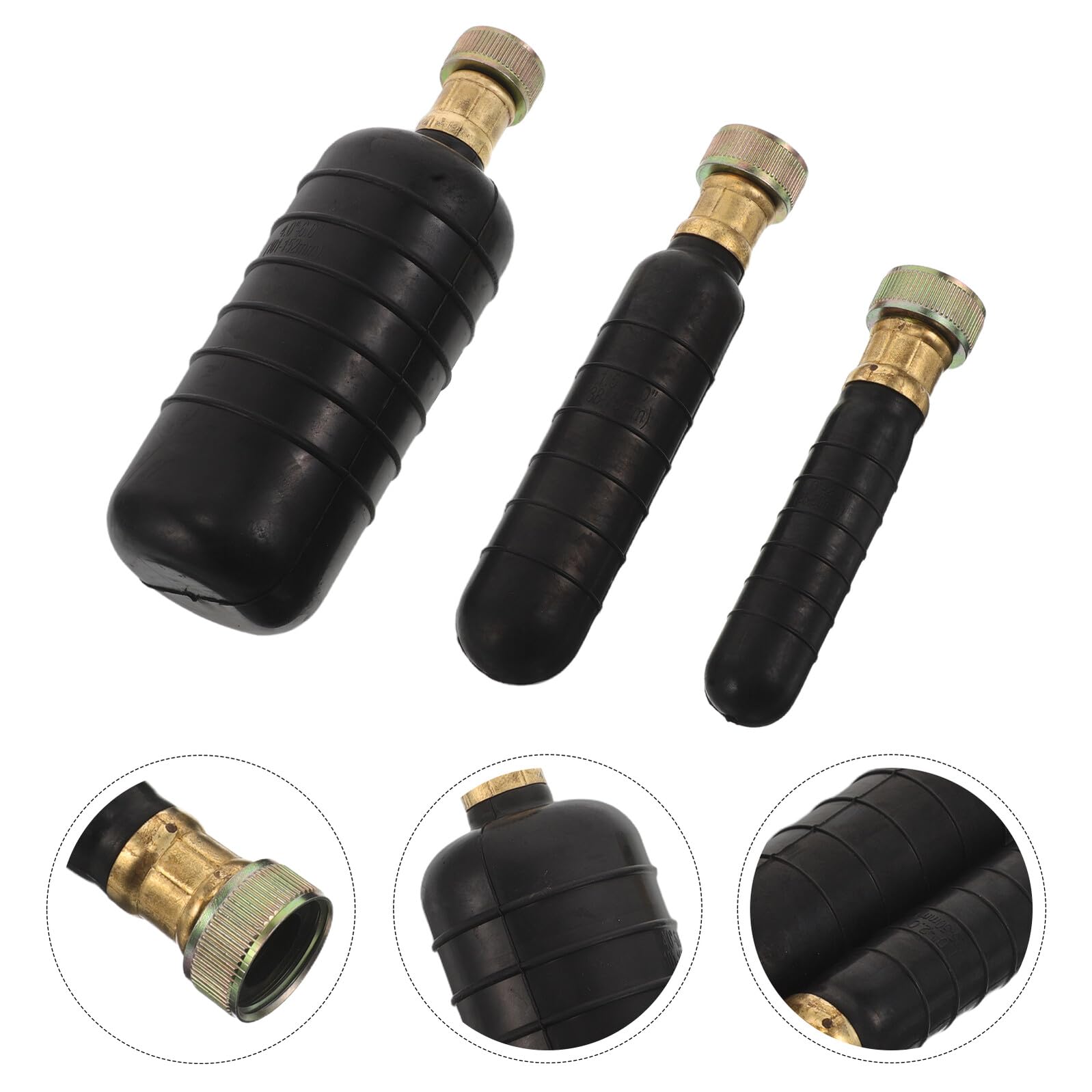Kit Desatascador de Vejiga de Drenaje 3 Unidades Herramienta para Limpieza de Tuberías Principales y Desagües de Lavabos de Baño Cocina Ducha y Sótanos Eficaz contra