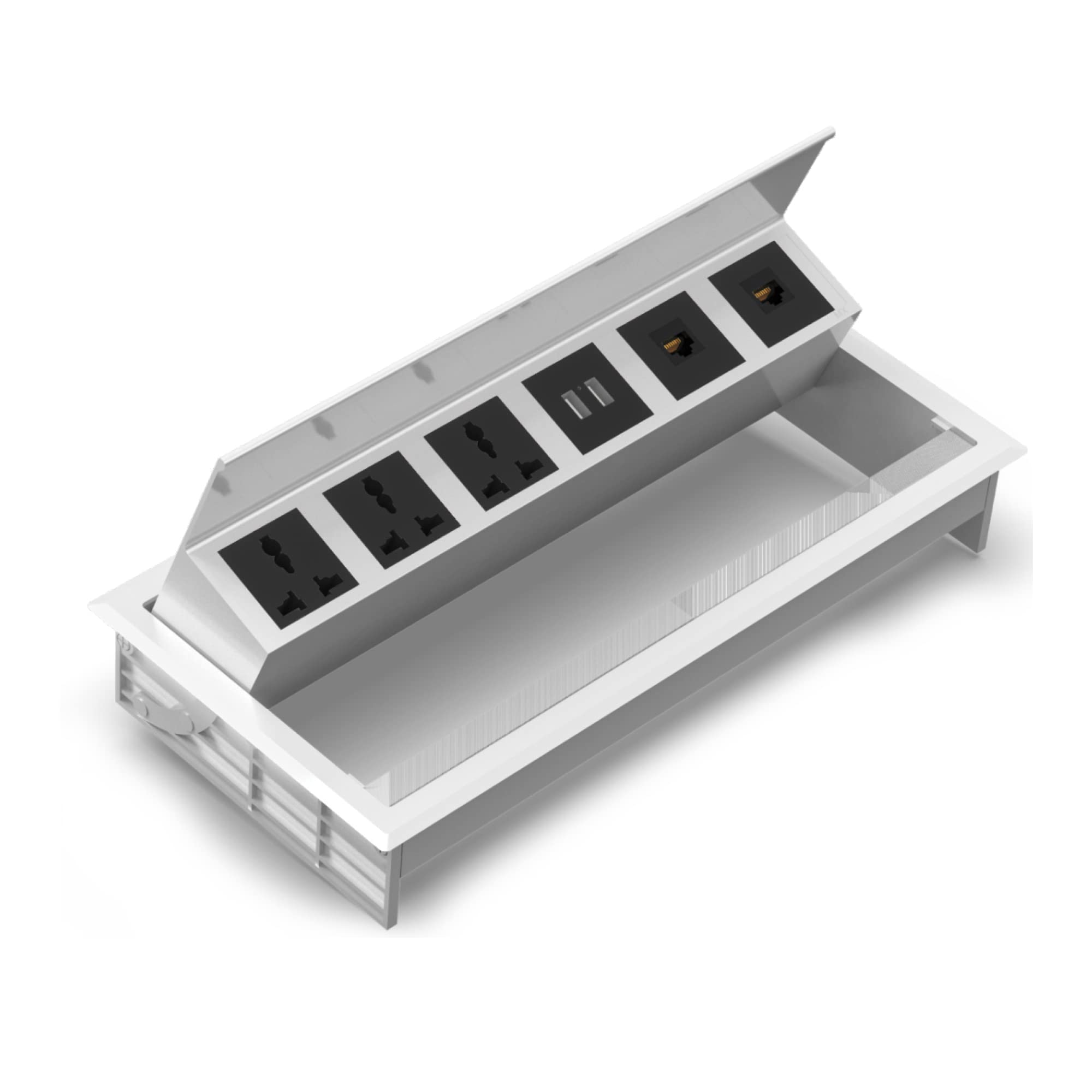THE SIDE UP BOX+EXTENSION UNIT TABLE×2 MX Premium Power Console 16A Pop-Up Table Socket with 3 AC