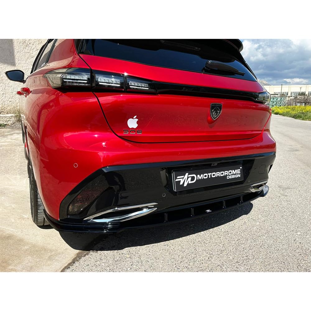 Jupe Arrière compatible avec Peugeot 308 III HB 5-portes 2021- (ABS)