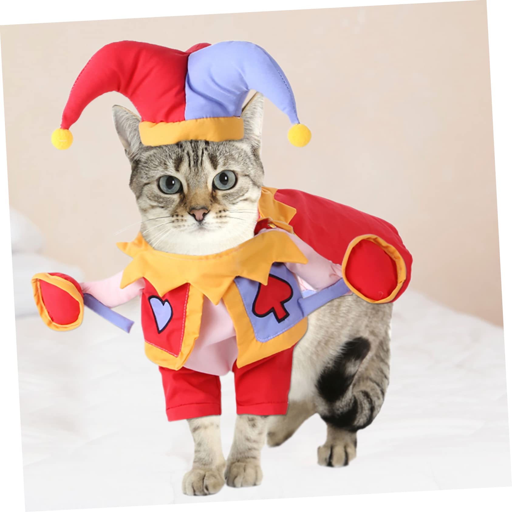 BESPORTBLE 3sets Costume Per Animali Domestici Stile Cartone Animato Abbigliamento Decorativo Per Cani e Gatti Comodo e Lavabile Per Compleanni e Servizi Fotografici