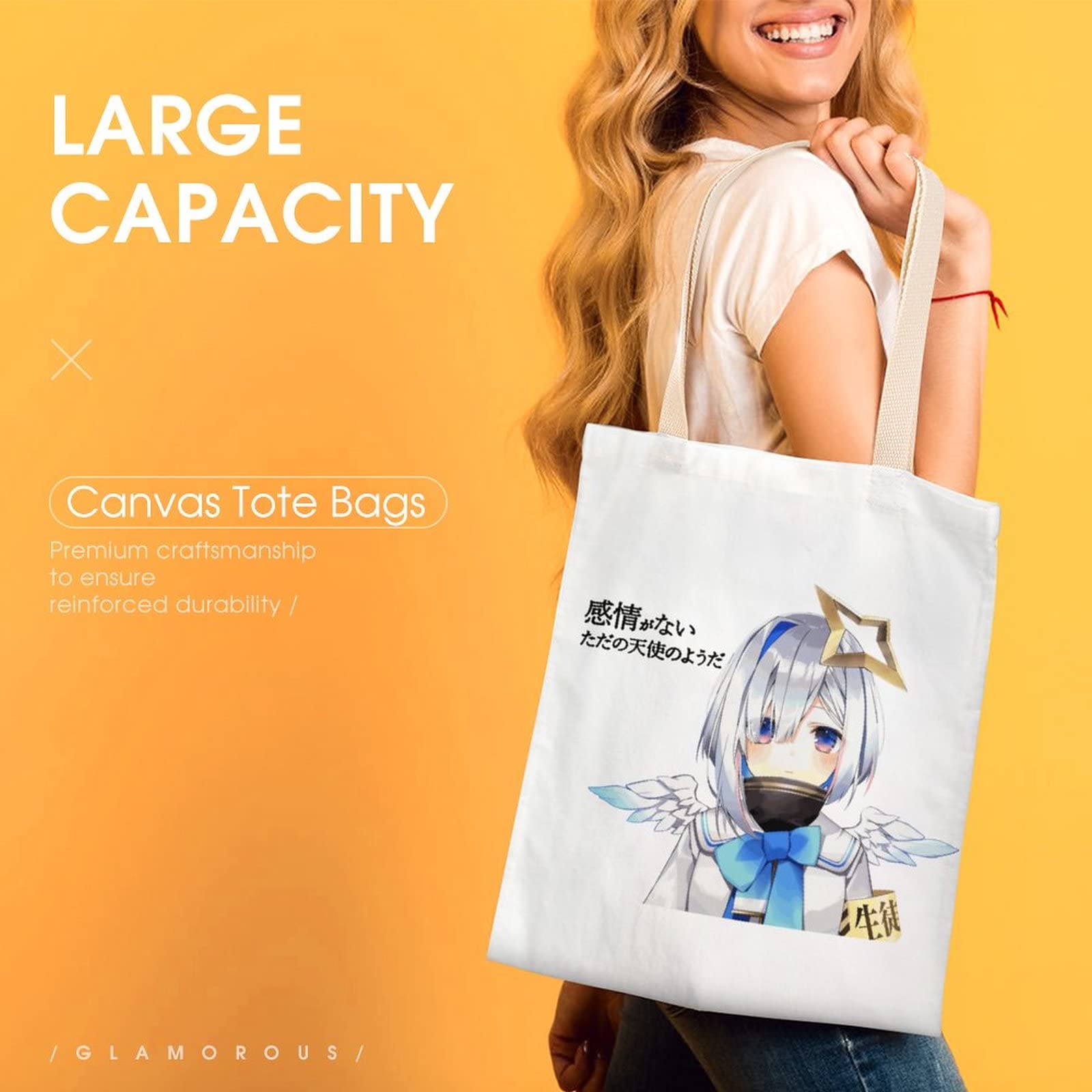 Amazon.co.jp: トートバッグ 天音かなた 虚無 レディース キャンバス