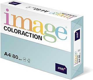 Antalis Coloraction 89601 - Papel para fotocopiadora (A4, 80 g/m², 500 hojas), color azul claro