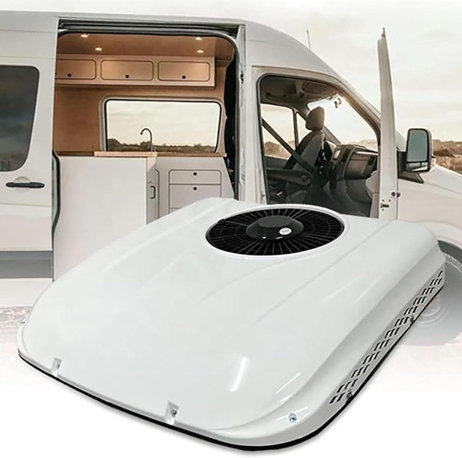 SXXAZLDP DC Air Conditioner, RV Rooftop AC Unit, 24V Efficient Cooling, Low Noise for Camper Truck Caravan