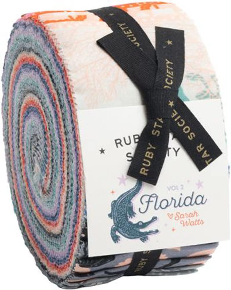 Sarah Watts Florida Volume 2 Jelly Roll 40 2.5-inch Strips Ruby Star Society RS2052JR