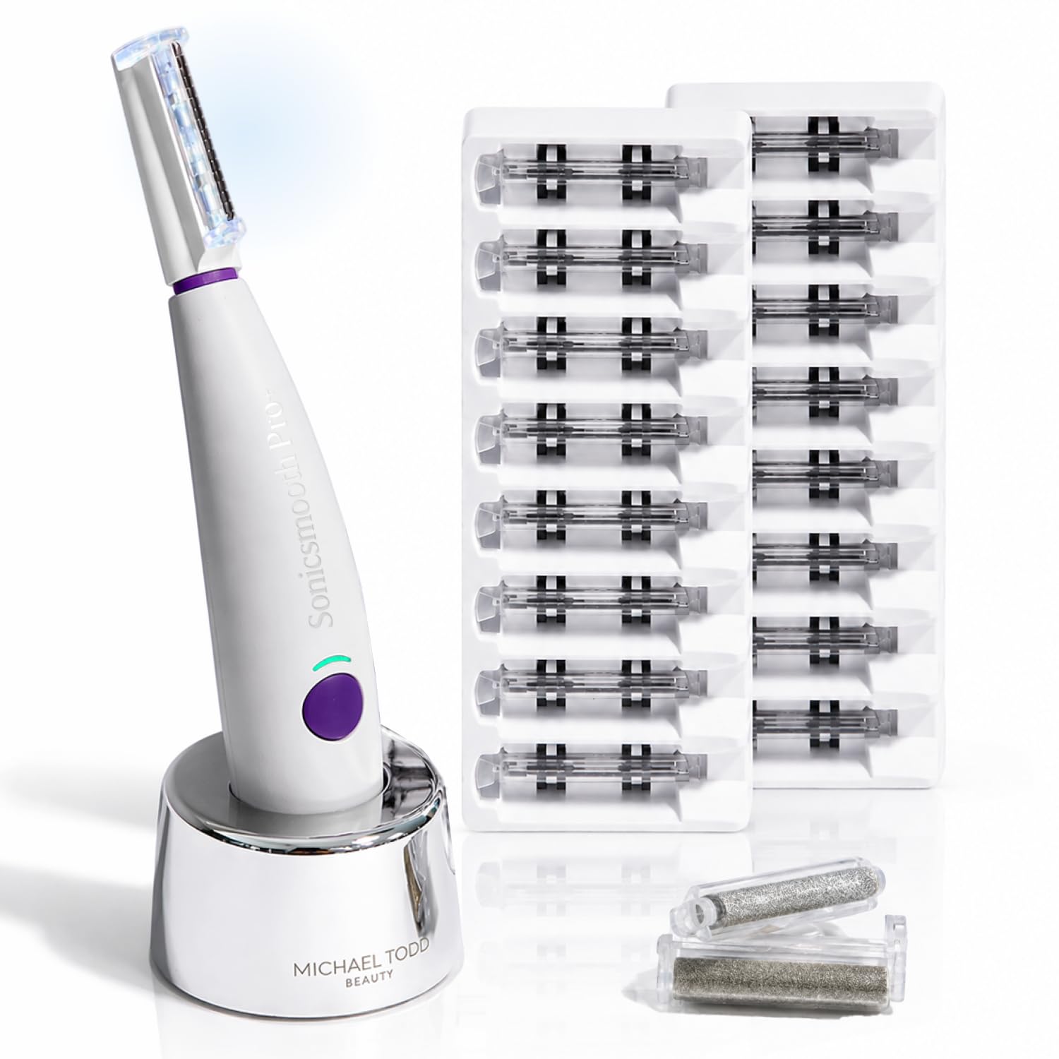 Photo 1 of Michael Todd Beauty Sonicsmooth Pro+ Dermaplaning System & Eyebrow Trimmer
