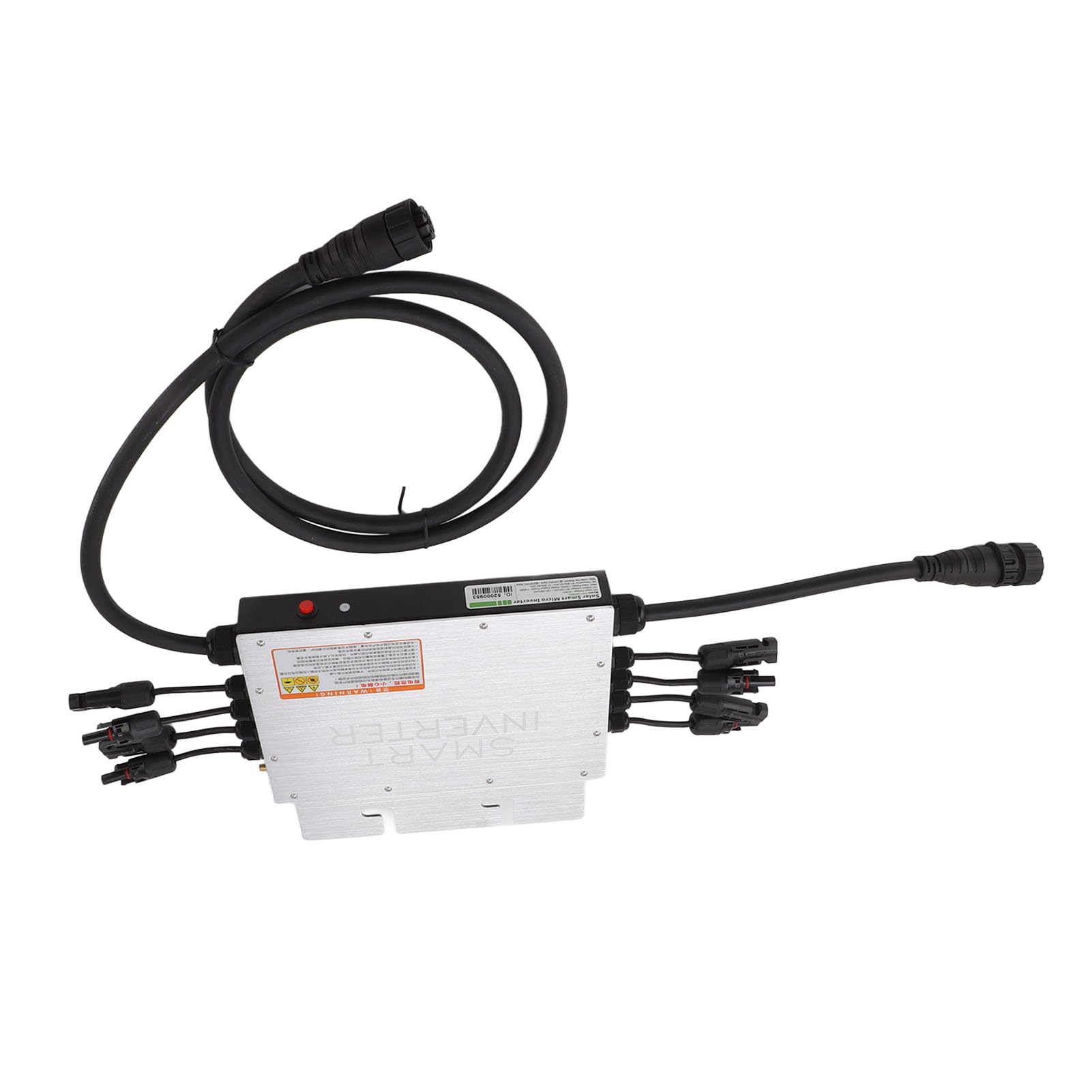 KUIDAMOS Inversor Solar de 1200 W, Microinversor WiFi Compacto para Generación de Energía Optimizada de Conexión a Red en Sistemas Residenciales de Aluminio