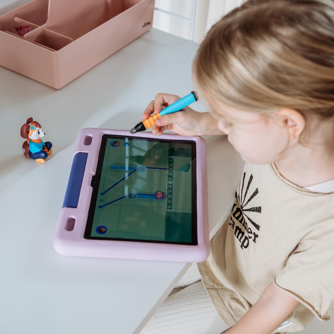 Edurino Luka,Juego de iniciación lógico para pensamiento y codificación a partir de 4 años, incluye aplicación I juego educativo innovador y digital, rompecabezas y tachuelas,pensamiento lógico