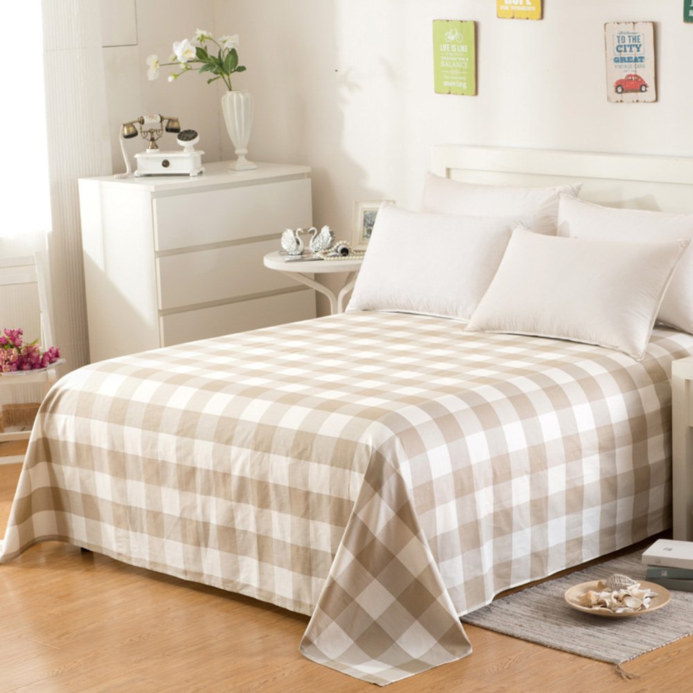 Drap de lit en coton anti-transpiration motif cartoon pour dortoir 250x230cm