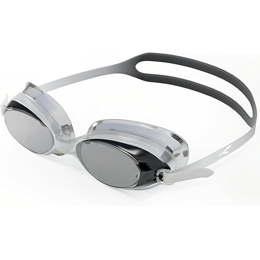 KONEX Anti-Fog UV Protection Swimming Goggles for Men, Women | Wide-Angle Vision with Silicone Comfort & Adjustable Strap | Perfect for Adults & Children (Black)
