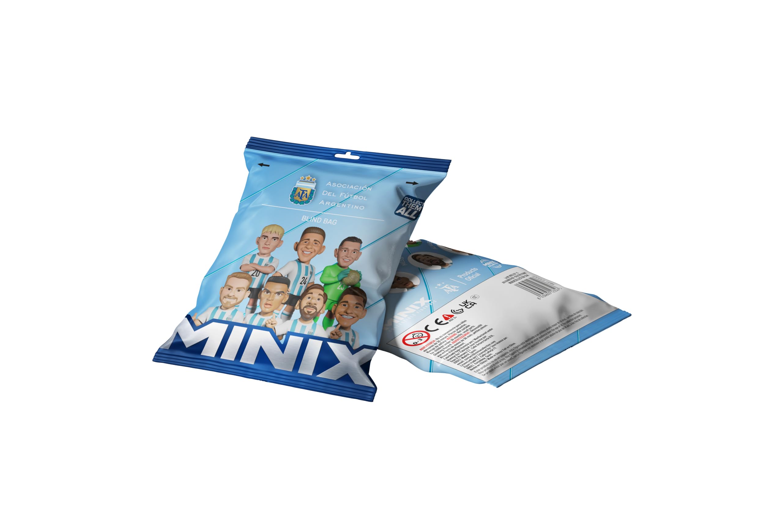 MINIX - World Cup Football Stars Mini Format - Internationale Teams B - Display Blind Bag Surprise - Sammel-Figuren 7cm