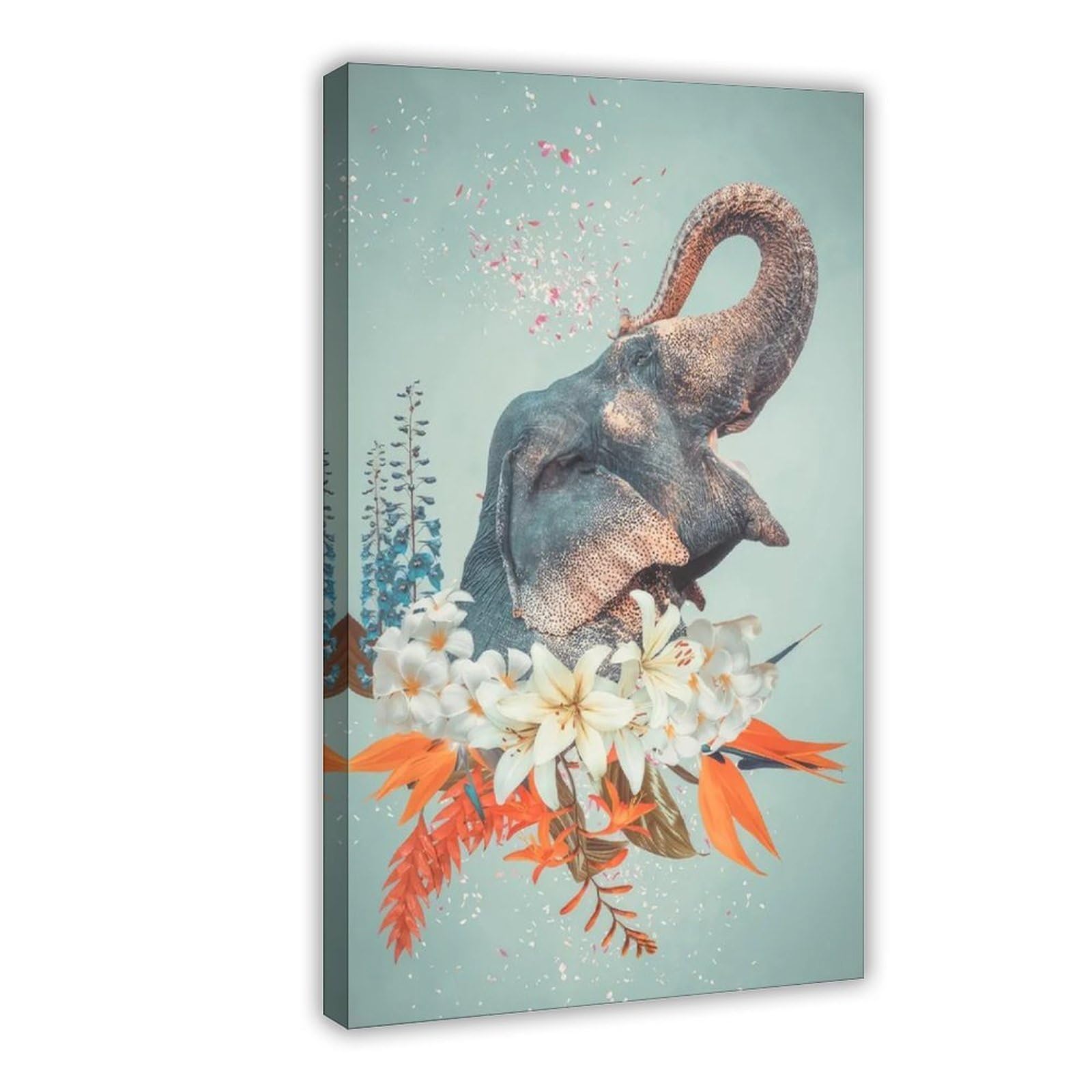 Bareronor Abstract Elephant Poster Canvas Poster Bedroom Decor Landscape Office Room Decor Gift 20" L X 30" W