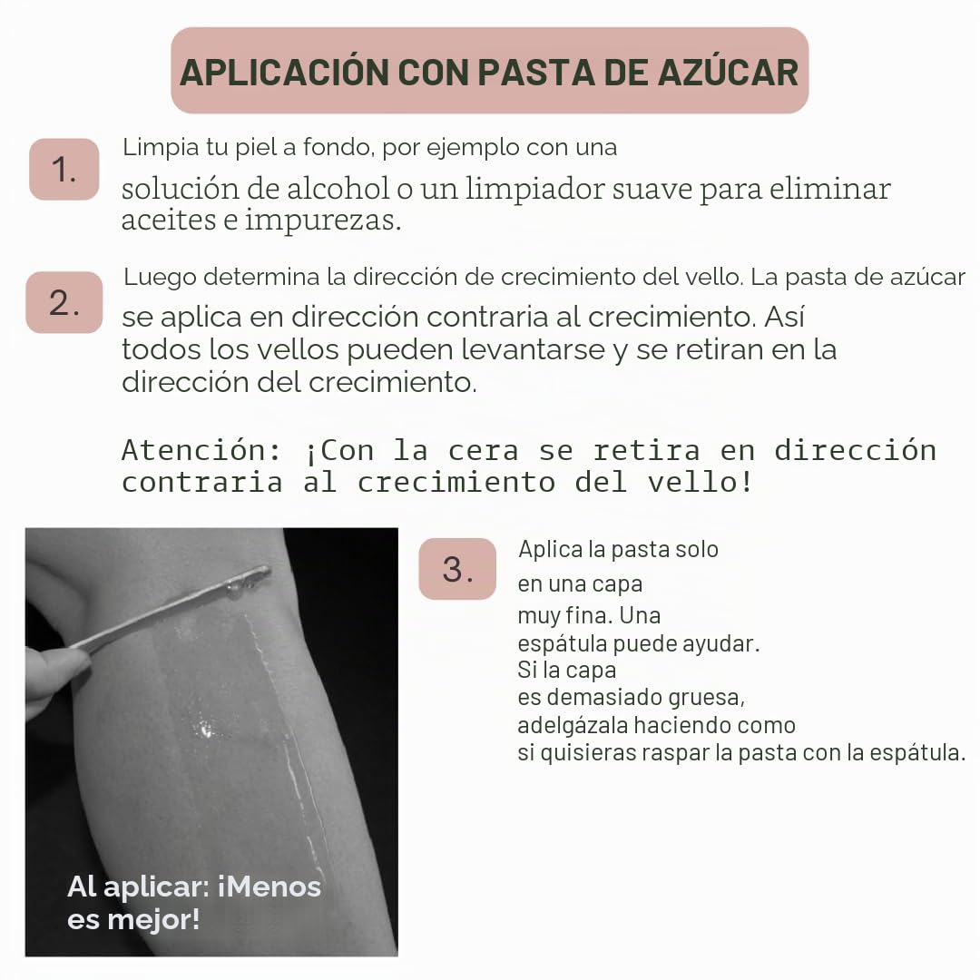 Sugaring - Pasta de azúcar (500 g, 100 % vegana, depilación suave, sin dolor, 1 lata de cera de azúcar, piel suave y sedosa hasta 4 semanas, para hombres y mujeres (500 g resistente)