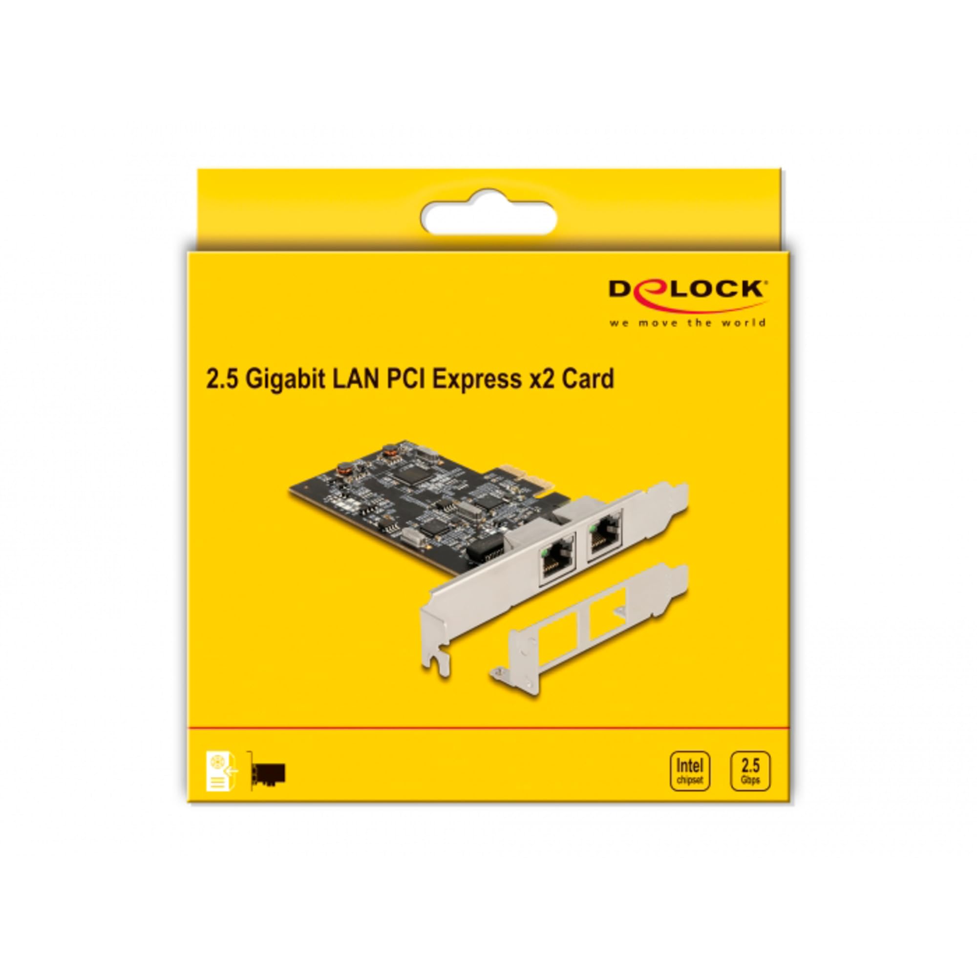 DELOCK TARJETA PCI EXPRESS X2 A 2 X 2,5 GIGABIT LAN