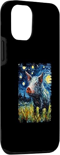 Miniatura 6 de iPhone 12 mini Warty Pig Starry Night Painting Mom Dad Case