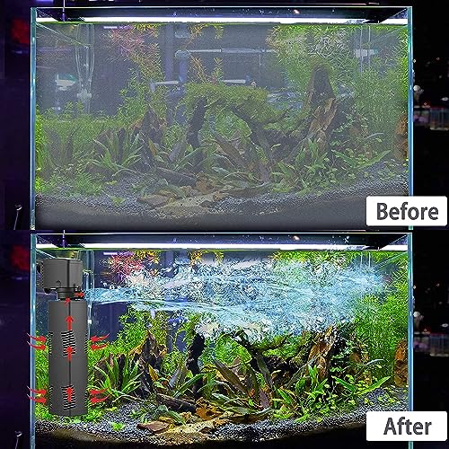 Image of Sobo Wp-3200F | Power : 25W | F.Max : 1200L /H | Upto 3.5 Feet Tank | 3 in 1 (Filtration, Oxygenation & Circulation) Aquarium Internal Filter Fully submersible