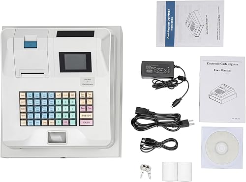 Miniatura 5 de Caja registradora electrónica 48 llaves POS Casher Digital pantalla LED wcajón de efectivo