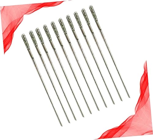 Miniatura 5 de EXCEART 30 piezas de aguja de taladro de vidrio lima de aguja de diamante Broca de cerámica Brocas de vidrio Brocas de diamante Broca de diamante