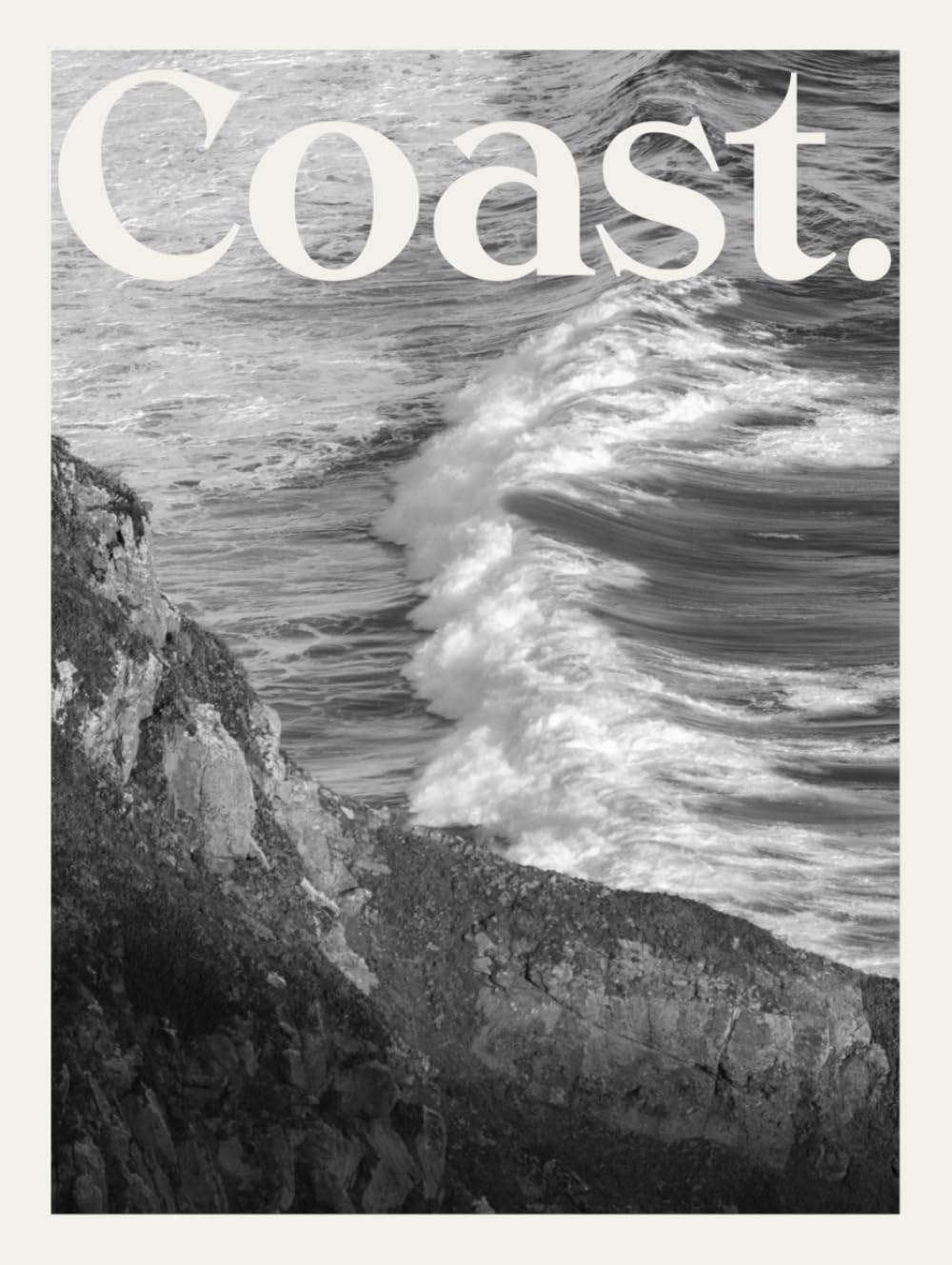 Photographie côtière noir et blanc Coast | Tableau photo mer et océan