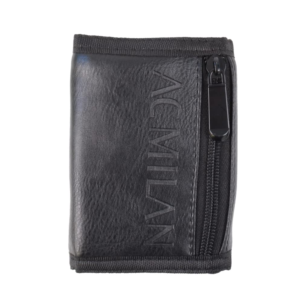 AC Milan Strappo, Accessoires de Voyage Portefeuille bi-Fold Unisexe, Adulte, Noir, Standard