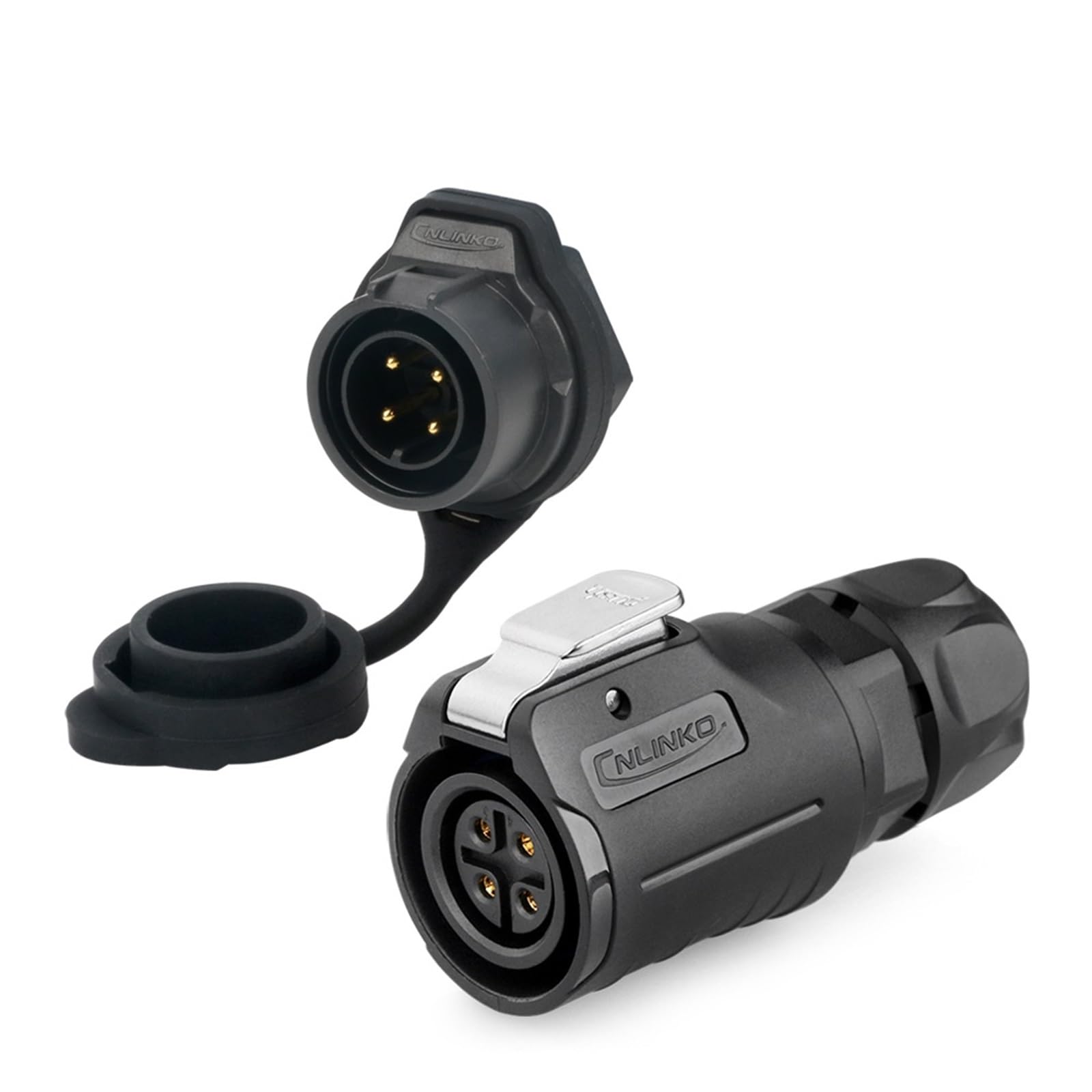 Connecteur circulaire LP16 4 Pin idéal pour éclairage LED extérieur de jardin - 8