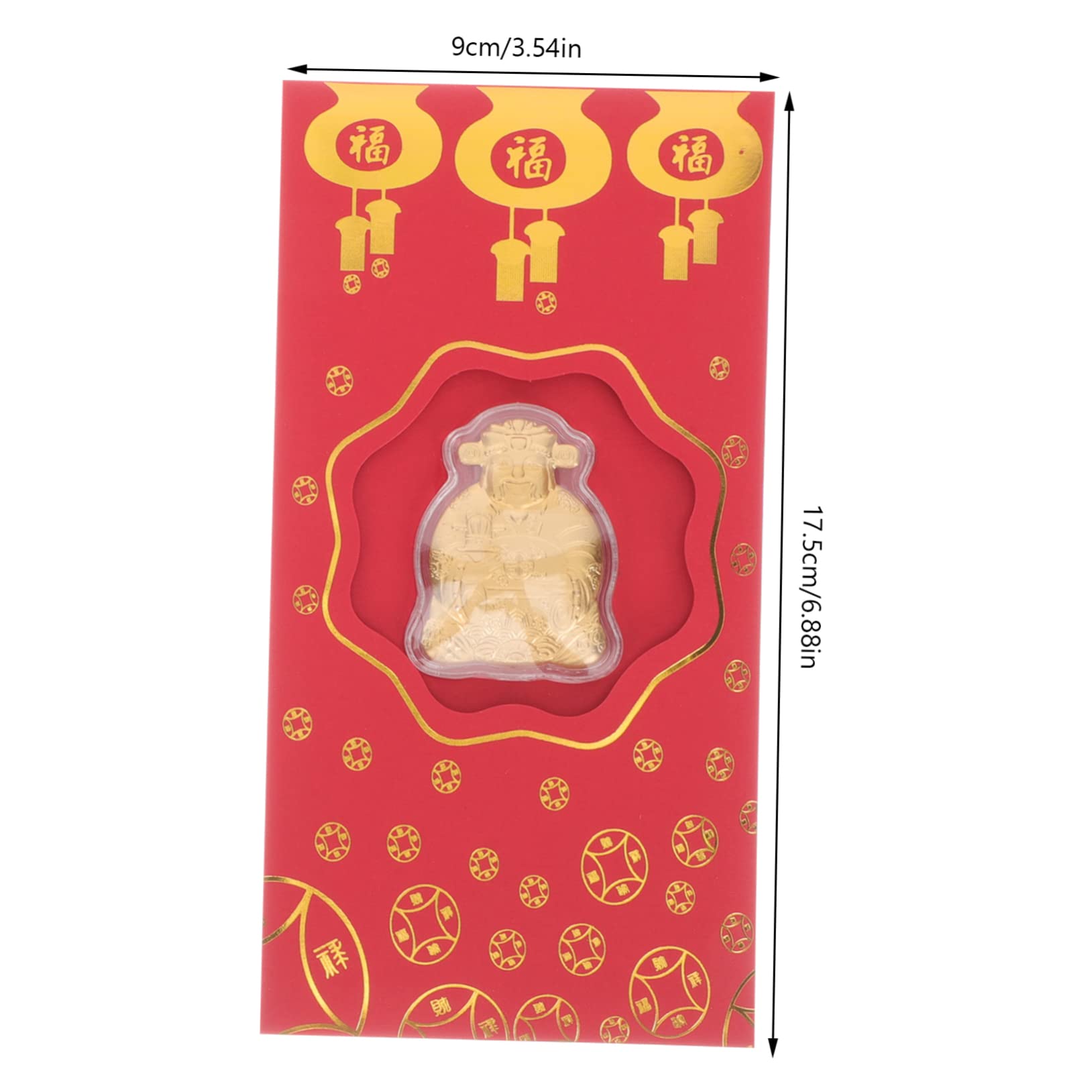 SEWACC 30 Piezas Sobre rojo del de la riqueza paquetes de dinero año nuevo rojo sobres decorativos sobres festivos rojos tradicionales Paquetes rojos del año 2023 hoja de oro