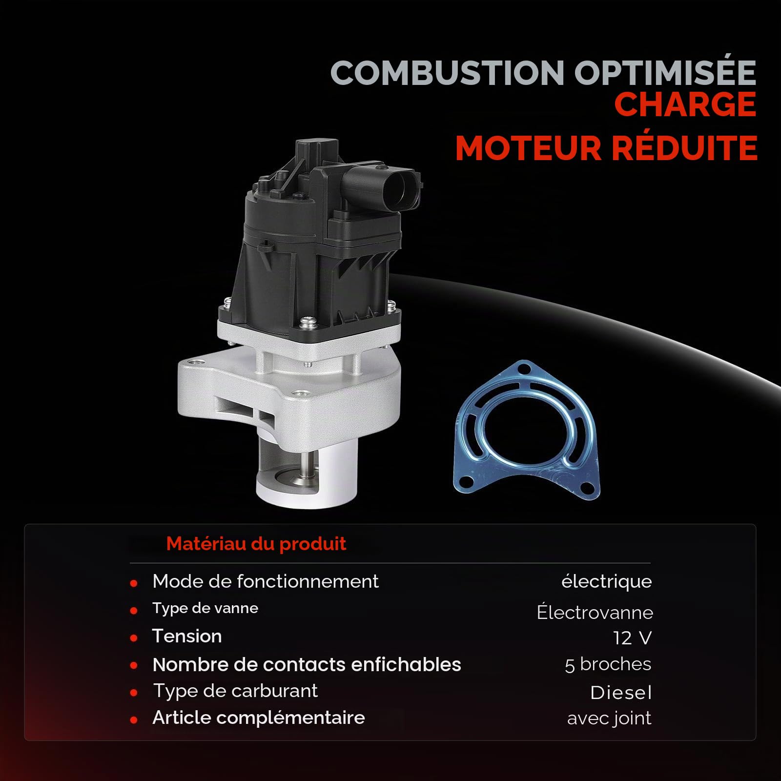 Frankberg Vanne EGR (recirculation des gaz d'échappement) diesel 96868923
