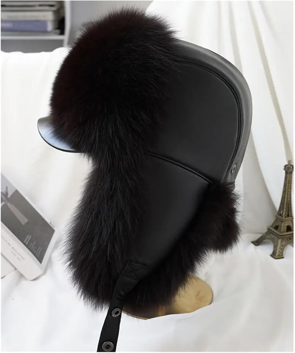 Winter Men's Hat Fur Ushanka Cap Trapper Man Ski Hats Caps