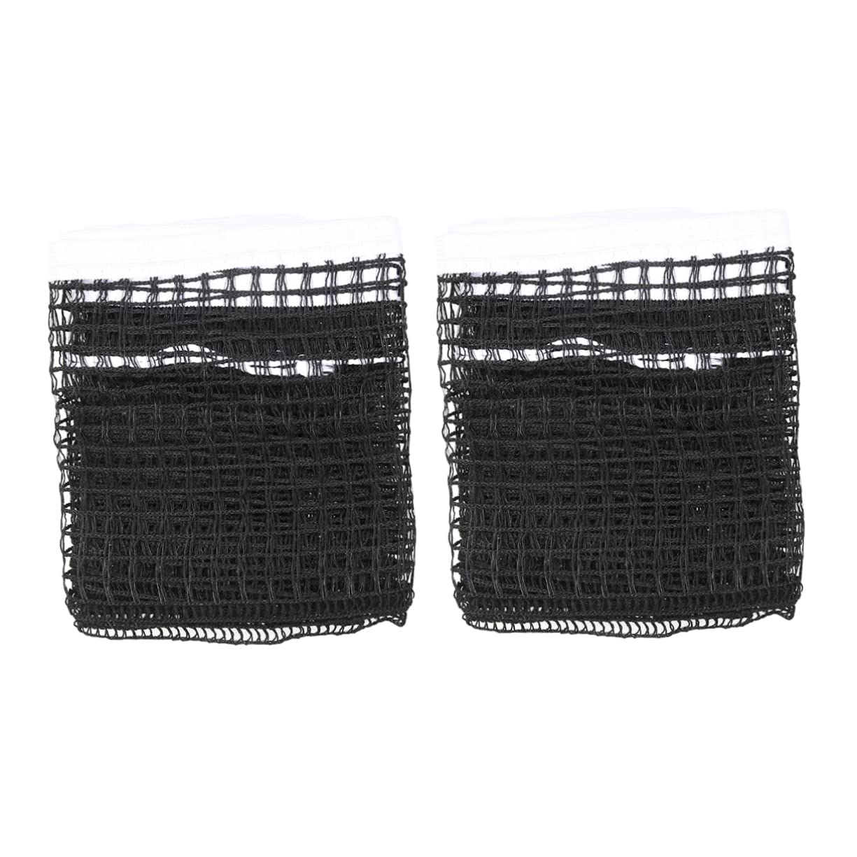 balacoo 2Pcs Nylon Regulation Pong Net Reusable Table Tennis Replacement Net for Use Lightweight Durable for Home Office Black