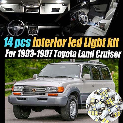 Kit interior LED 14 piezas blanco 6000k para Toyota Land Cruiser miniatura 1