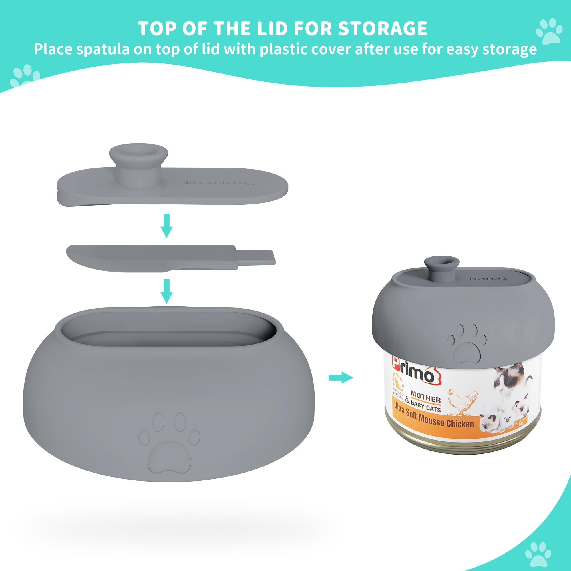Pack De 3 Tapas De Silicona Para Latas - Apto Para Mascotas Y Comida (6.5-8.5cm)