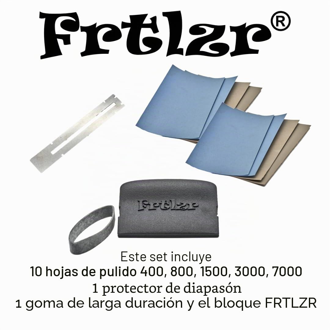 Kit de pulido de trastes de guitarra básico, fabricado en Alemania, diseño ergonómico, kit de acabado de trastes