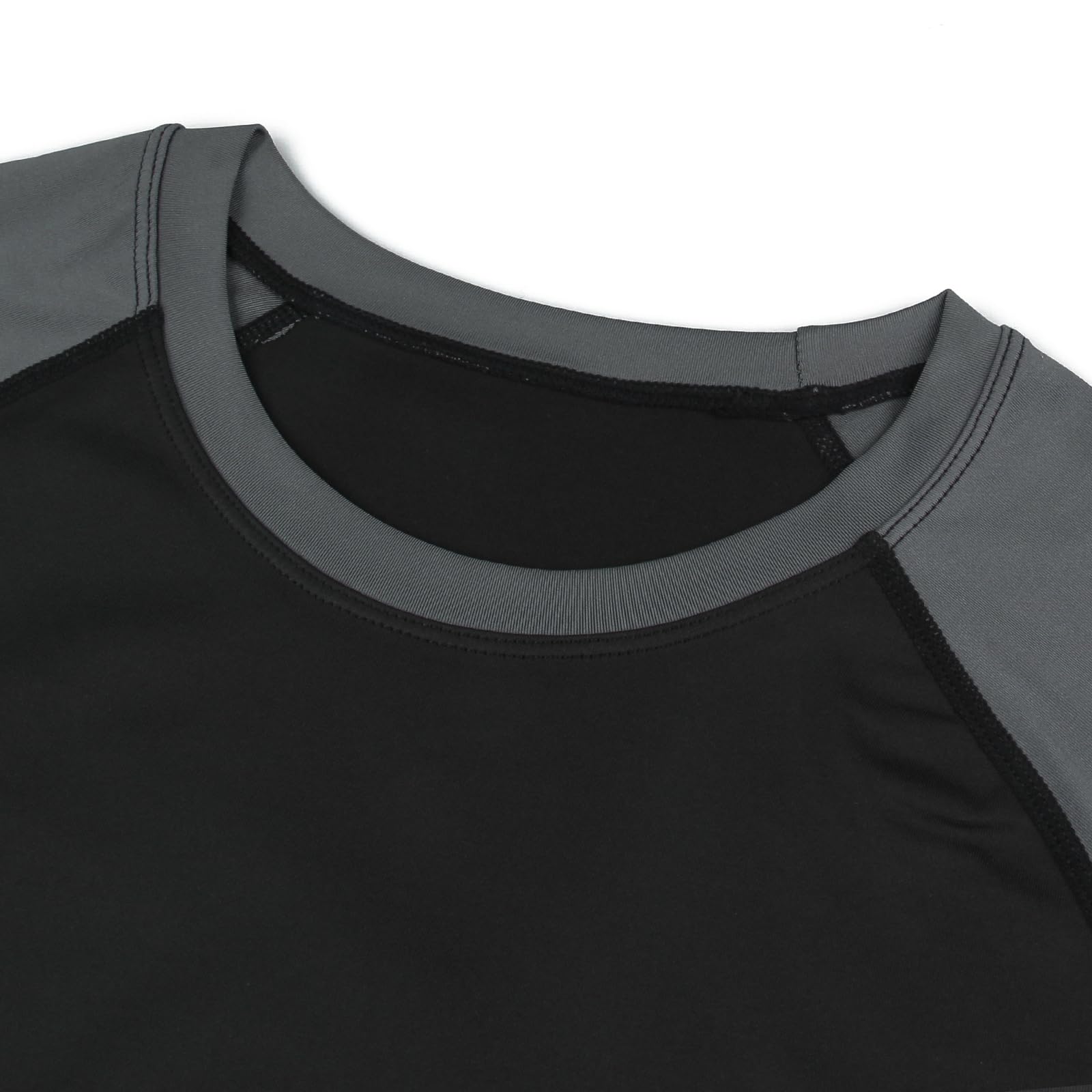 HomyComy Maglia a Compressione Uomo Maniche Lunga T-Shirt Running Maglia Sportiva da Ciclismo Fitness