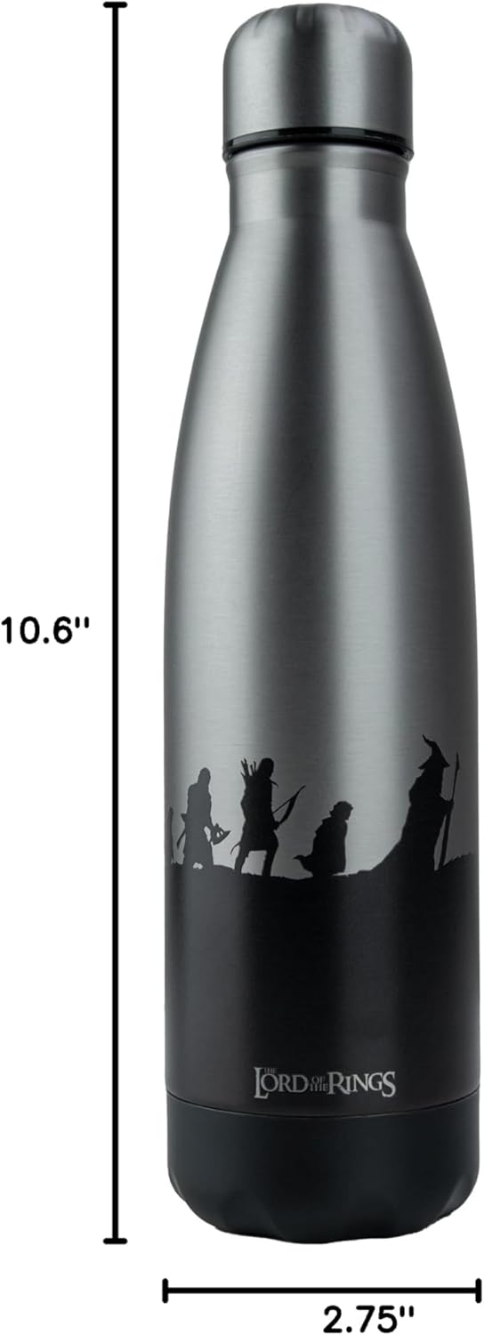Cinereplicas Lord of the Rings - Fellowship of the Ring 500ml Stainless Steel Insulated Water Bottle - Official License