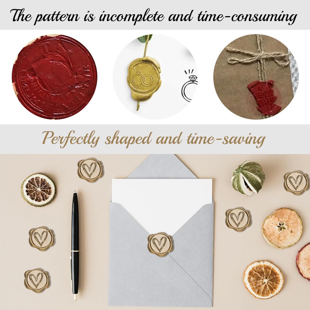 Cachet De Laiton Pour Cire à Cacheter Coeur De 2,5 Cm - Artemio Par 6,90