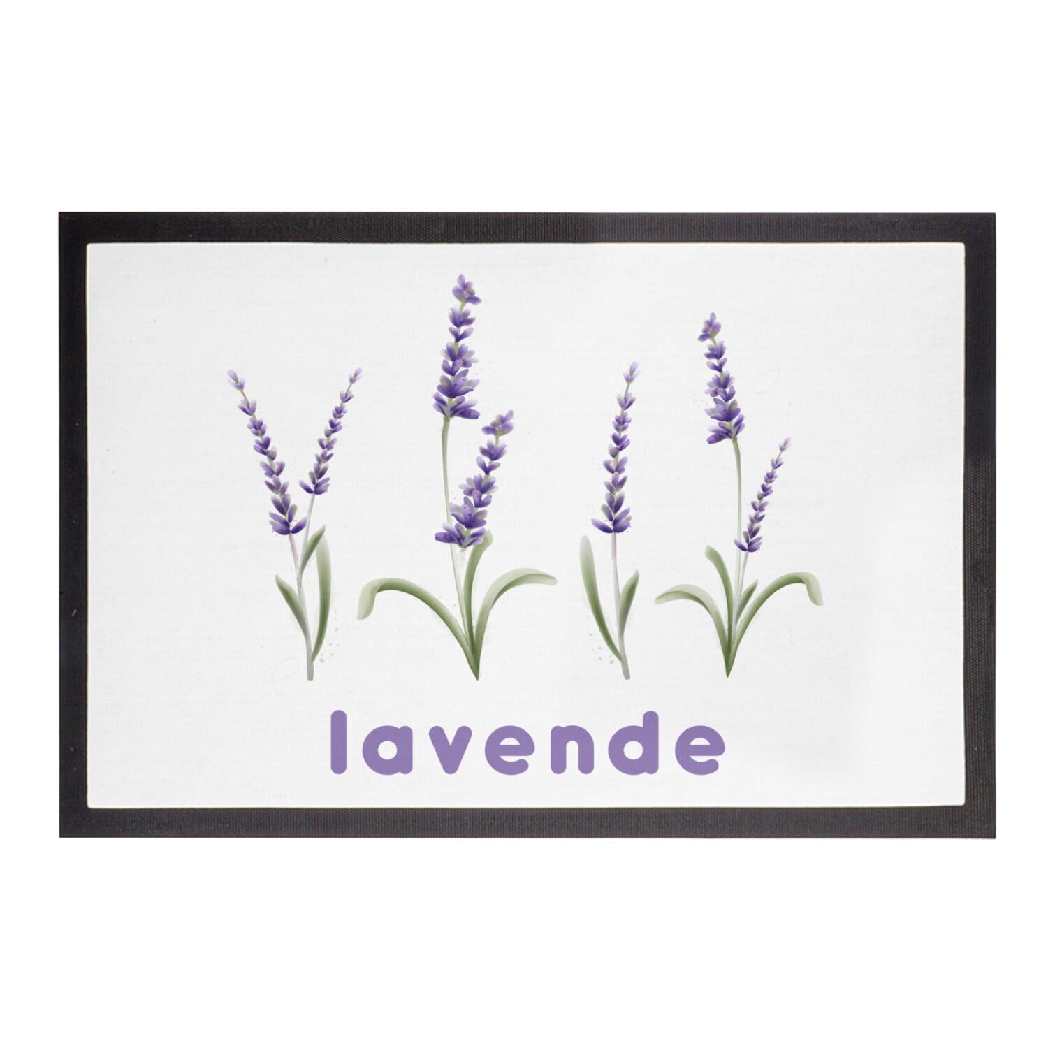 Paillasson Blanc Lavande de Provence pour une entrée style maison de campagne