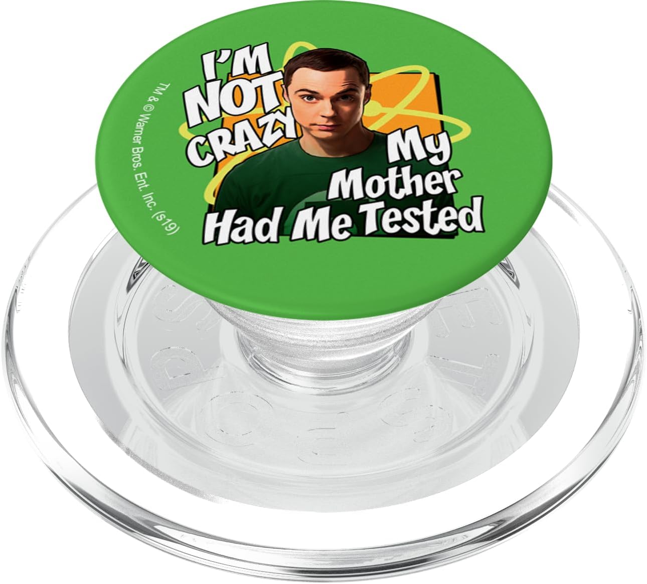 Big Bang Theory Sheldon Cooper I'm Not Crazy PopSockets MagSafe PopGrip for iPhone