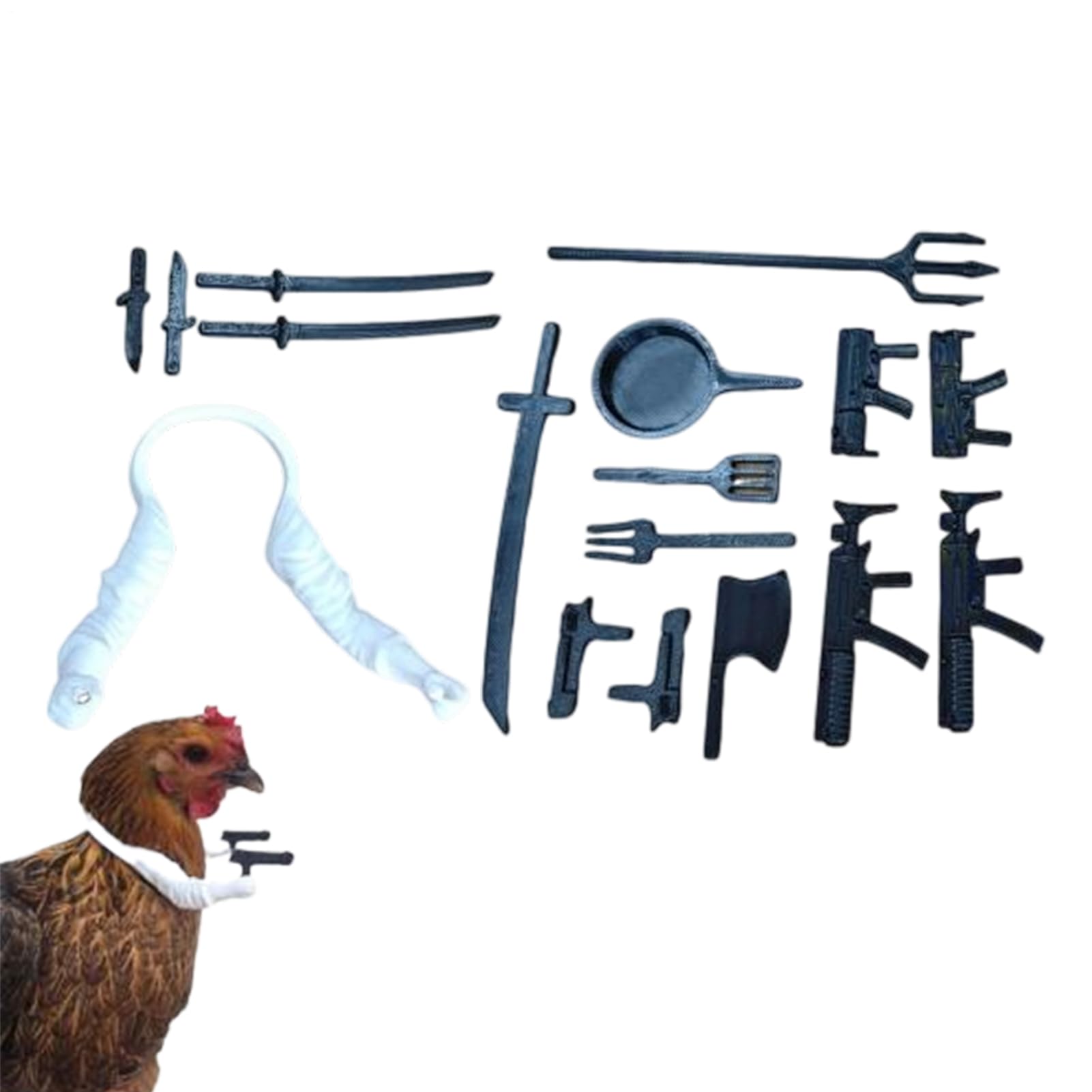 Générique Bras pour Poulets,Accessoires Costume Soldat Jeu de Rôle,Accessoires Comiques De Volaille | pour Cosplay Fêtes Photo Farces Éducatifs Jeu de Rôle