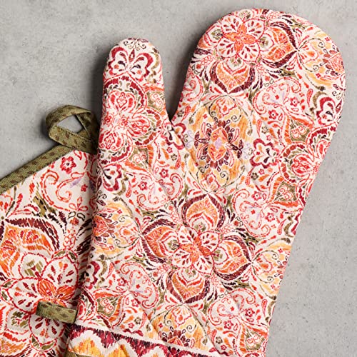Maison D' Hermine Oven Mitt + Pot Holder 100% Cotton Heat Resistant Kitchen Oven Gloves thumb #8